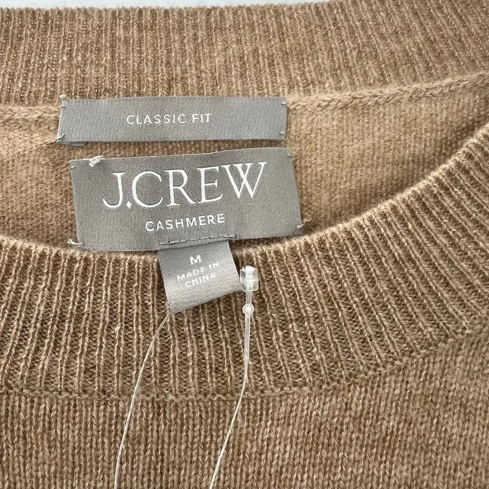 J.Crew Cashmere Classic-Fit Crewneck Sweater Women's Size M NWT
